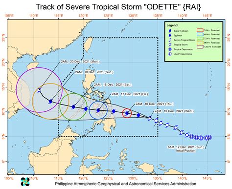 typhoon odette track|Path of Typhoon Rai (Odette) .